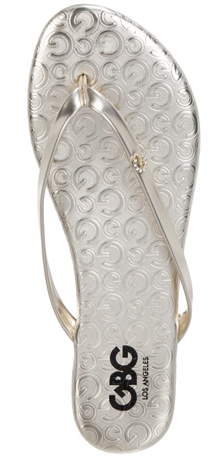 Thumbnail 3: Guess Women's Metallic Flip Flops 