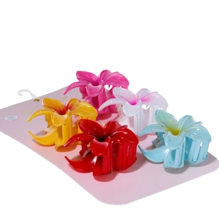 Thumbnail 2: Hair Essentials 5 Pk Flower Claw Clips 