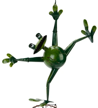 Thumbnail 4: Garden Age Supply Frog Bamboo Windchime 