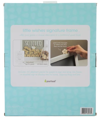 Thumbnail 2: Pearhead Little Wishes Elephant Signature Frame 