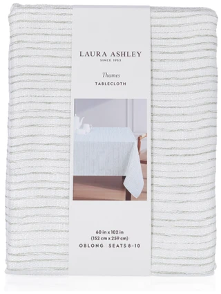 Thumbnail 1: Laura Ashley Thames Jacquard Tablecloth - 60" x 102" 