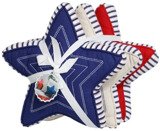 Thumbnail 1: Studio Curate America Trio Stars Shaped Pillow Set - 3 Piece 