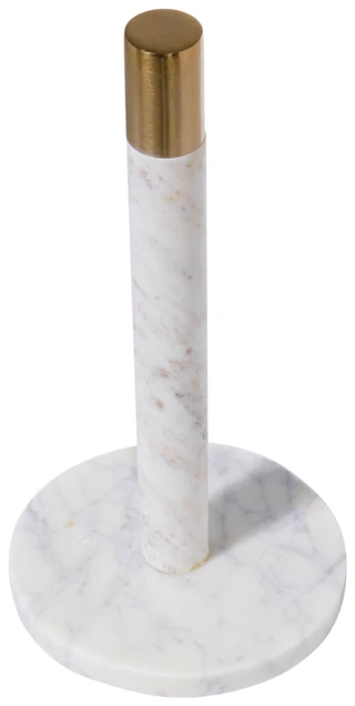 Thumbnail 2: ARTISAN ROW Marble Paper Towel Holder with Gold-Tone Finial 