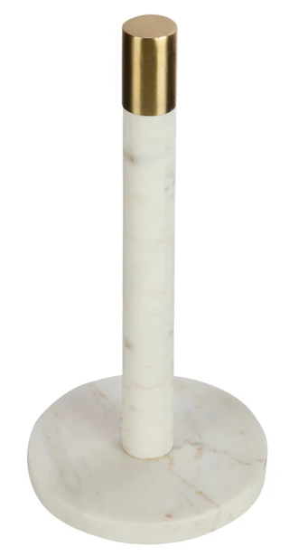 Thumbnail 1: ARTISAN ROW Marble Paper Towel Holder with Gold-Tone Finial 