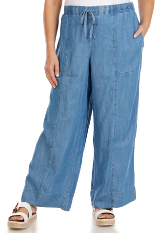 Thumbnail 1: Coral Bay Women's Plus Drapey Pull On Pants 