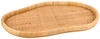 Thumbnail 1: Deco Marche Rattan Decorative Tray - 23" 