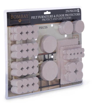 Thumbnail 2: Bombay Felt Furniture Pads & Floor Protectors - 278 Piece Set 
