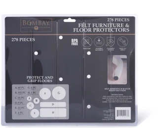 Thumbnail 3: Bombay Felt Furniture Pads & Floor Protectors - 278 Piece Set 