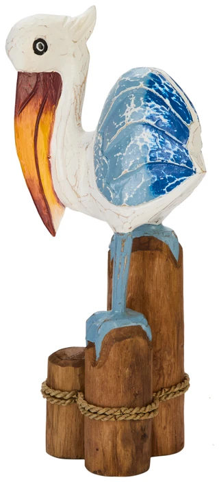 Thumbnail 3: Fancy That 20" Wooden Pelican Figurine 