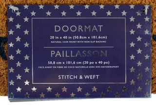 Thumbnail 2: Home Essentials Americana Stars Door Mat - 20" x 40" 