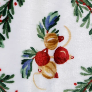 Thumbnail 2: Nordic Lights 60x70 Christmas Garland Plush Throw 