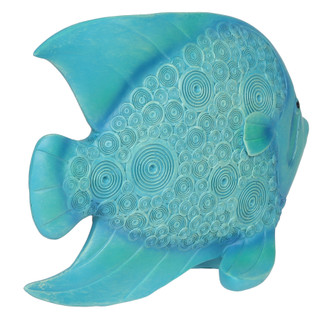 Thumbnail 2: TURTLE KING CORP Resin Fish Figurine with Swirl Pattern 