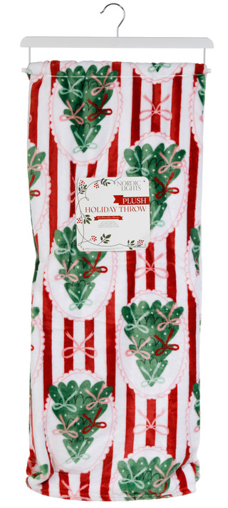 Thumbnail 1: Nordic Lights 60x70 Christmas Tree Plush Throw 