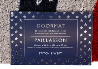 Thumbnail 2: Home Essentials Americana Bunting Door Mat - 20" x 32" 