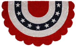 Thumbnail 1: Home Essentials Americana Bunting Door Mat - 20" x 32" 