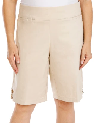 Thumbnail 1: Coral Bay Women's Plus Pearl Bow Short  