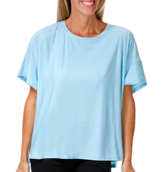 Thumbnail 1: Brisas Women's Linear Knit Boxy Tee 