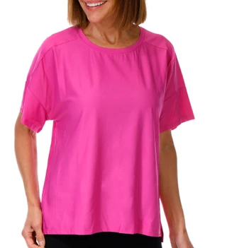 Thumbnail 1: Brisas Women's Linear Knit Boxy Tee 