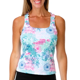 Thumbnail 1: Brisas Women's Sleeveless Playful Patchwork Bra Tank 