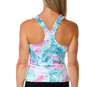 Thumbnail 3: Brisas Women's Sleeveless Playful Patchwork Bra Tank 