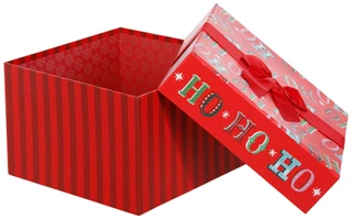 Thumbnail 2: Seasonal Packaging  Large Christmas Present Box with Ribbon 