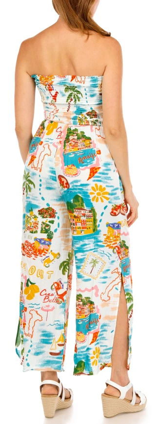 Thumbnail 3: Club Z Women's Strapless Jumpsuit 