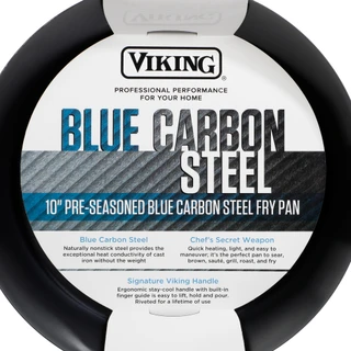 Thumbnail 3: Viking Blue Carbon Steel Fry Pan - 10" 