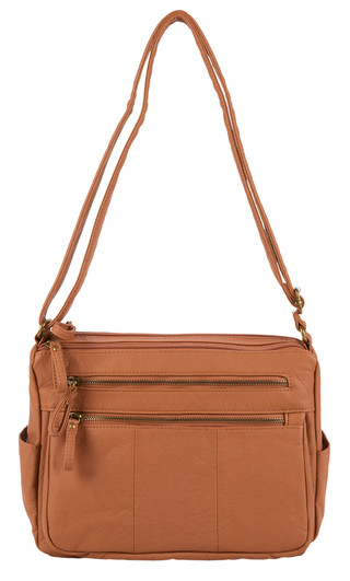 Thumbnail 1: Bueno Vintage Front Zip Satchel Shoulder Bag 