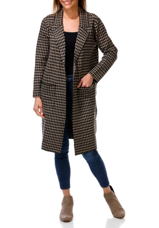 Thumbnail 1: Kathy Ireland Women's Open Front Coatigan 