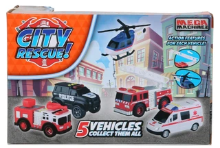 Thumbnail 2: Brooklyn Lollipop City Rescue Police Toy Car w/ Sounds and Lights  