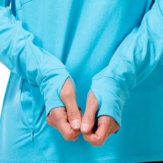 Thumbnail 3: Callaway Women's Active Opti-Dri  1/4 Zip Long Sleeve Golf Shirt 