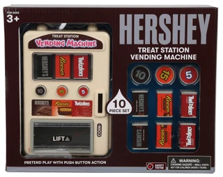 Thumbnail 1: Hershey 10 Pc Hershey Treat Station Vending Machine Toy Set  