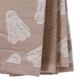 Thumbnail 2: Hey Boo! 3 Pk 18x28 Ghost Print Kitchen Towels 