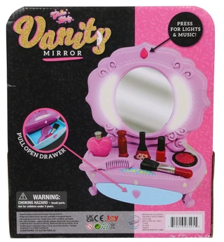 Thumbnail 2: Brooklyn Lollipop Girls Vanity Mirror Play Set w/ Lights and Music  