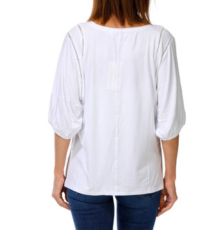 Thumbnail 2: Kate Park Women's 3/4 Sleeve V-Neck Top 