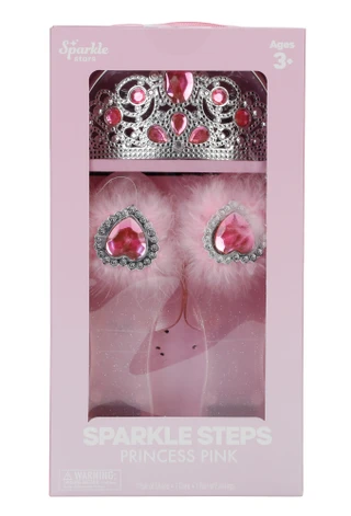 Thumbnail 1: Sparkle Stars Sparkle Steps Princess Shoes & Tiara w/ Earrings Playset  