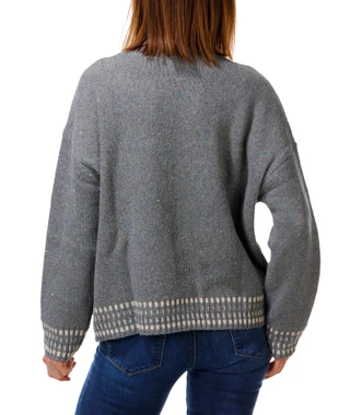 Thumbnail 2: Blu Pepper Women's Pullover Wool Sweater 
