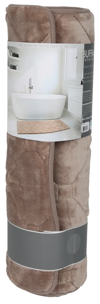 Thumbnail 2: Buffalo 22x60 Lux Tile Memory Foam Bath Runner 