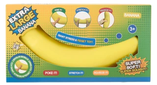 Thumbnail 1: Shalom Extra Large Banana Stress & Fidget Soft Squishy Toy 
