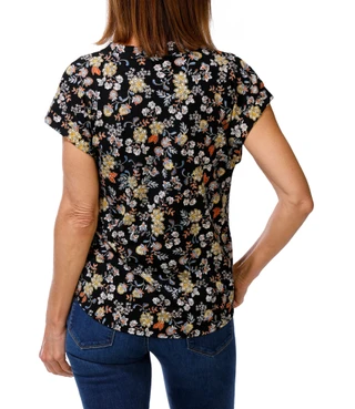 Thumbnail 2: Chaus Women's Short Sleeve Floral Print Top 