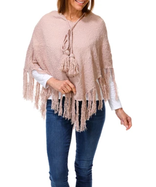 Thumbnail 1: BCBGeneration Women's Tassel Tie Front Knit Poncho 