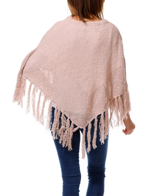 Thumbnail 2: BCBGeneration Women's Tassel Tie Front Knit Poncho 