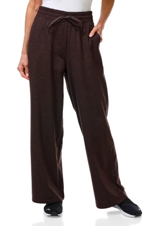 Thumbnail 1: Yogalicious Women's Cationic Jersey Wide Leg Lounge Pants 