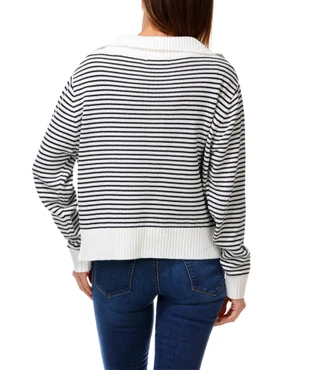 Thumbnail 2: Vigoss Women's V-Neck Collared Pullover Sweater 