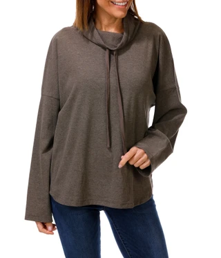 Thumbnail 1: MAX STUDIO Women's Long Sleeve Cowl Neck Knit Top 