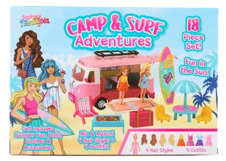Thumbnail 2: Brooklyn Lollipop 18 Pc Camp & Surf Adventures Play Set 