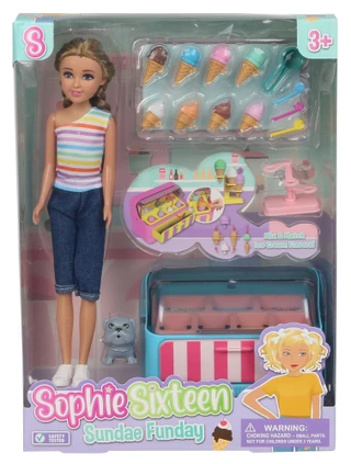 Thumbnail 1: Brooklyn Lollipop 24 Pc Sophie Sixteen Sundae Funday Ice Cream Parlor Set  