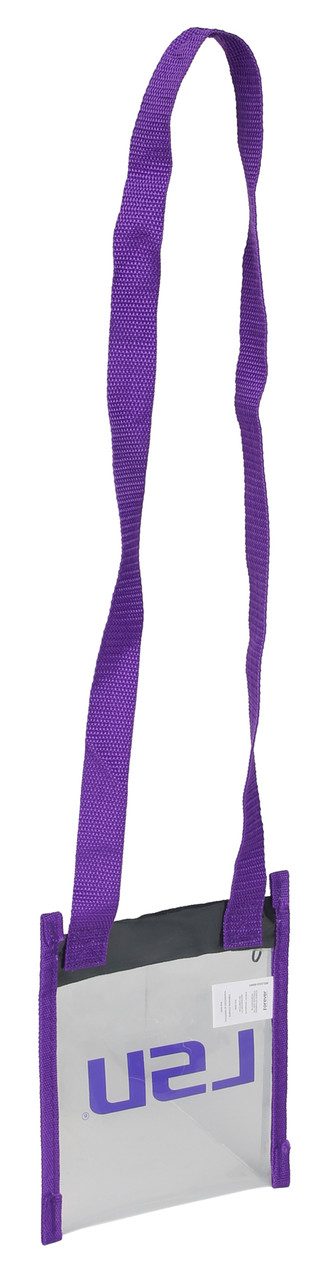 Thumbnail 2: LSU Tigers Foco Clear Crossbody Messenger Team Bag 