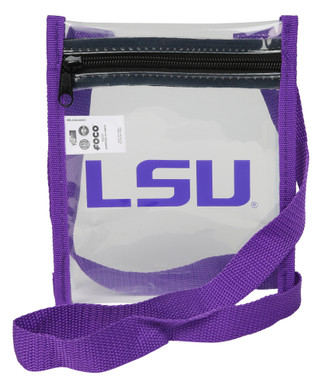 Thumbnail 1: LSU Tigers Foco Clear Crossbody Messenger Team Bag 