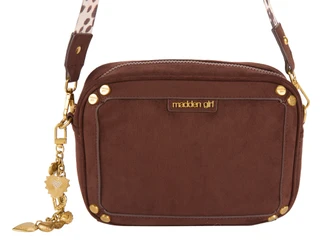 Thumbnail 1: Madden Girl Charm Suede Camera Crossbody Bag 